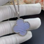 [Eternal Jewelry]CLOVER SILVER CHALCEDONY BIG CLOVER NECKLACE - 图片 5