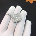 [Eternal Jewelry]CLOVER 25MM SILVER FULL DIAMOND BIG CLOVER NECKLACE - 图片 3