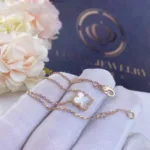[Eternal Jewelry]CLOVER WHITE MOP SINGLE FLOWER BRACELET - 图片 2