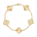 [Eternal Jewelry]CLOVER BRACELET 5 MOTIFS GOLD DIAMOND - 图片 2