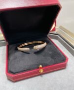 [Eternal Jewelry]PANTHERE FULL DIAMOND OPEN BRACELET - 图片 6