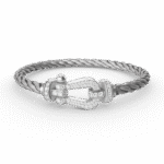 [Eternal Jewelry]FORCE LARGE HORSESHOE FULL DIAMOND BRACELET SILVER