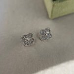[Eternal Jewelry]CLOVER MINI DIAMOND STUD EARRINGS - 图片 7